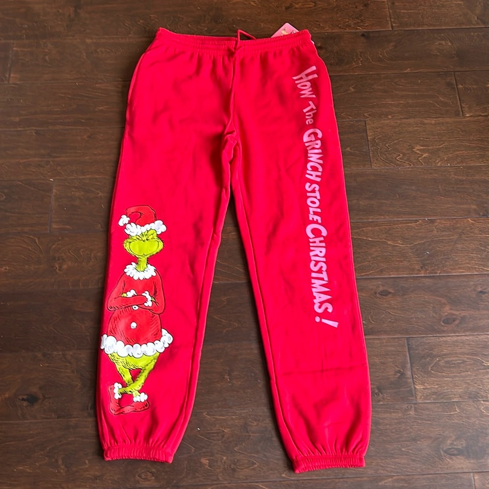 The Grinch Grinchmas Red Jogger Sweatpants Women’s Sz M New Jogger